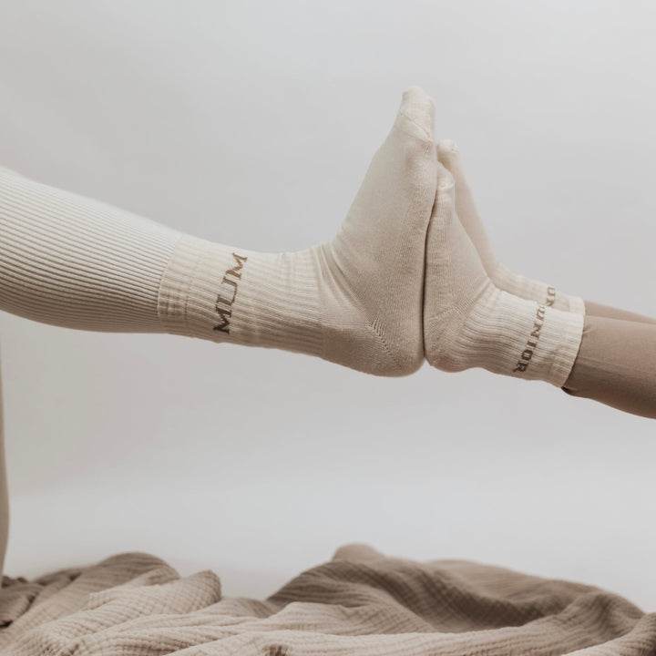 Organic Socks Mum - sand
