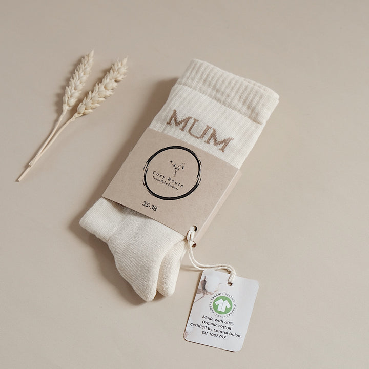Organic Socks Mum - sand
