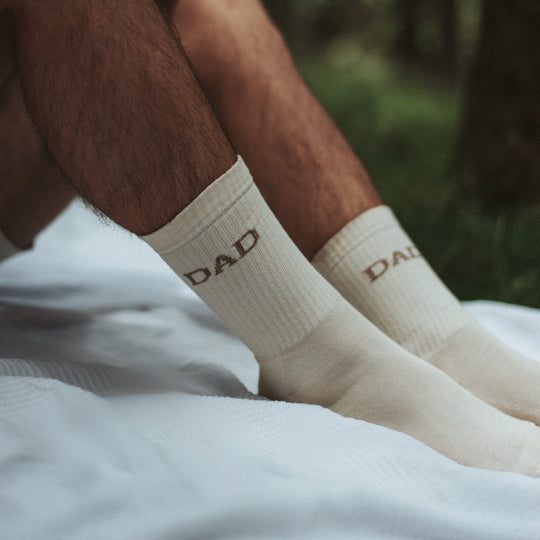 Organic Socks Dad - sand