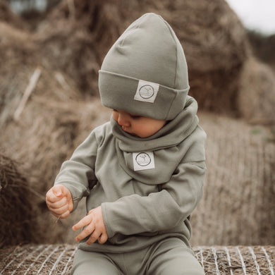 Organic Rib Beanie khaki