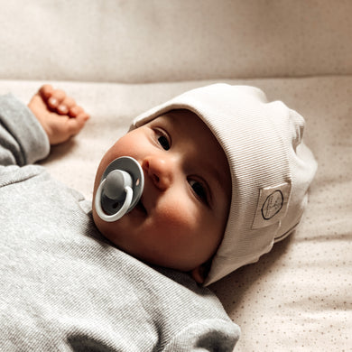 Organic Rib Beanie sand