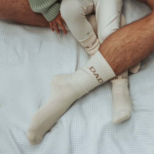 Organic Socks Dad - sand