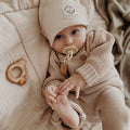 Organic Rib Beanie sand