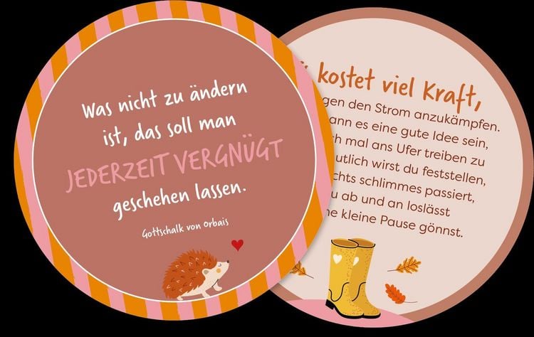 Impulskarten Eine Runde Gelassenheit, Blush Couture