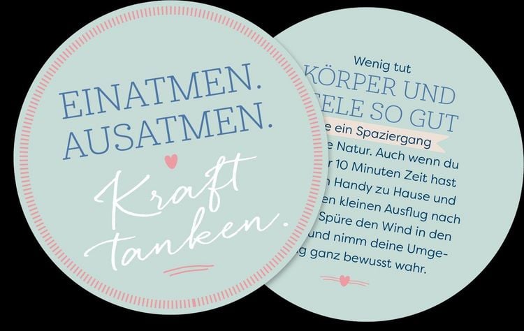 Impulskarten Eine Runde Kraft tanken, Blush Couture