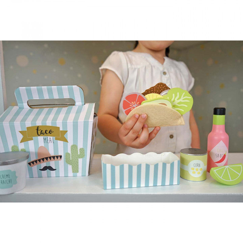 Tacos-Spielset aus Holz, Blush Couture