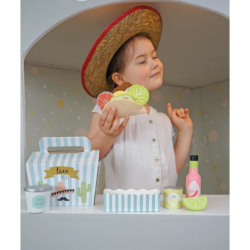 Tacos-Spielset aus Holz, Blush Couture