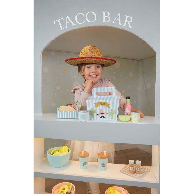 Tacos-Spielset aus Holz, Blush Couture