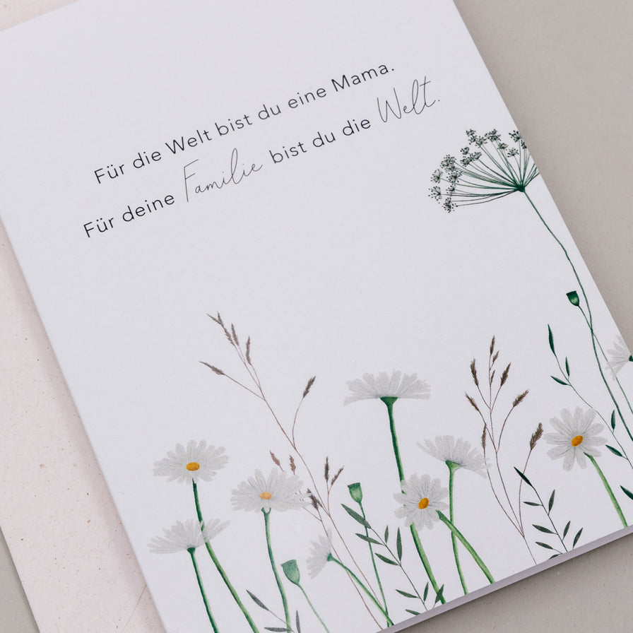 Klappkarte Blumenwiese