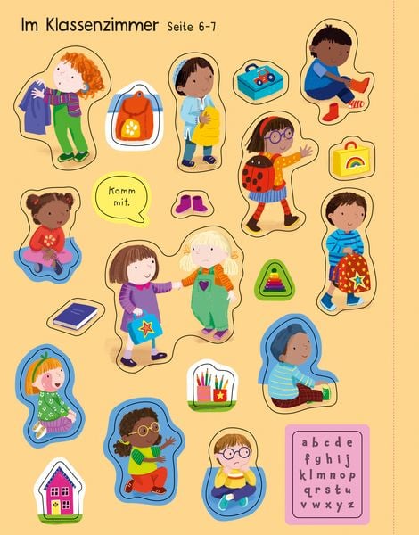 Mein erstes Stickerbuch- Ein Tag in der Schule