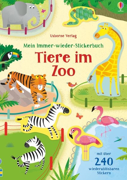 Mein Immer-wieder-Stickerbuch - Tiere im Zoo