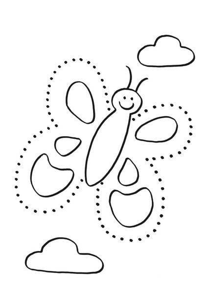 Kindergarten-Malblock Punkt-zu-Punkt