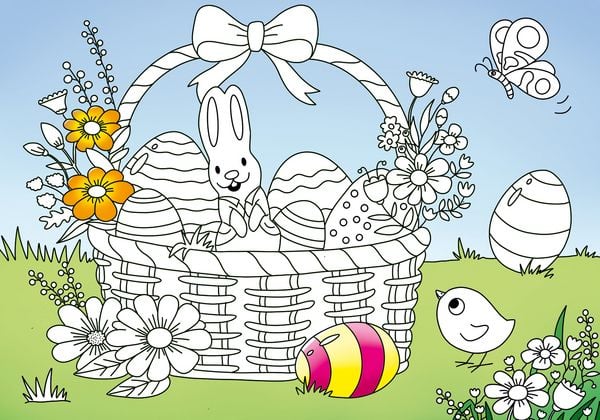 Mein schönstes buntes Malbuch. Im Frühling