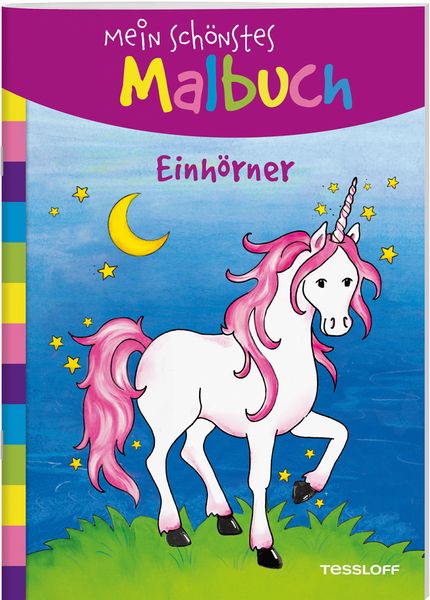 Mein schönstes Malbuch Einhörner