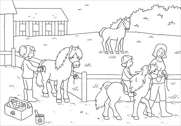 Mein schönstes Malbuch Pferde und Ponys