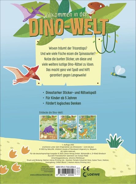 Meine Dino-Welt - Rätselblock