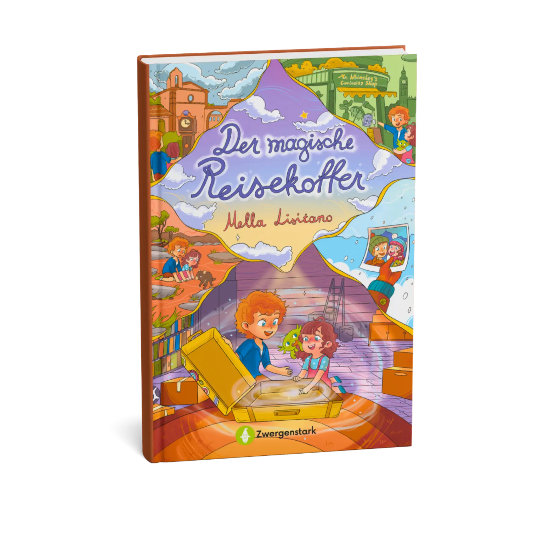 Der magische Reisekoffer Kinderbuch, Buch mit Reisekoffer, Blush Couture