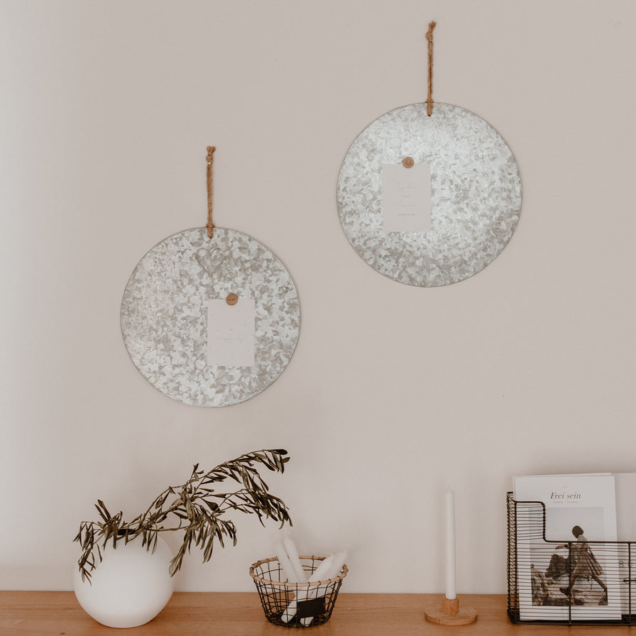 Magnetboard Rund Herz 40cm