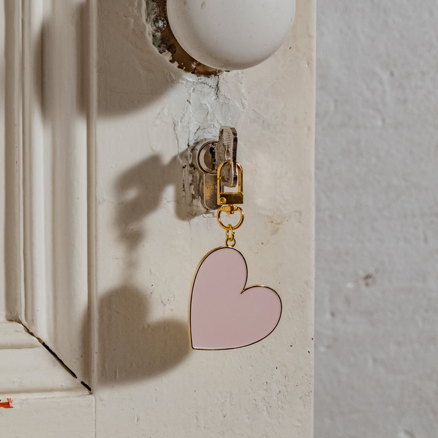 Schlüsselanhänger kleines Herz rosa