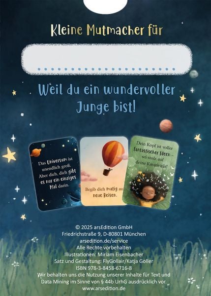 Mutmachkarten für einen wundervollen Jungen wie dich