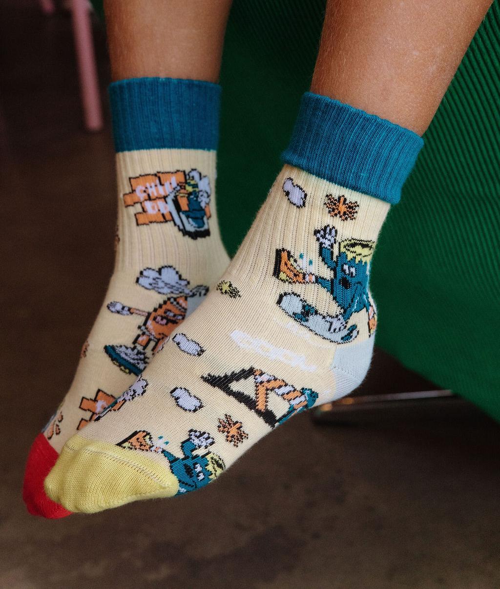 Socken 4er-Pack Game On aus Bio-Baumwolle, Ansicht 4, Blush Couture