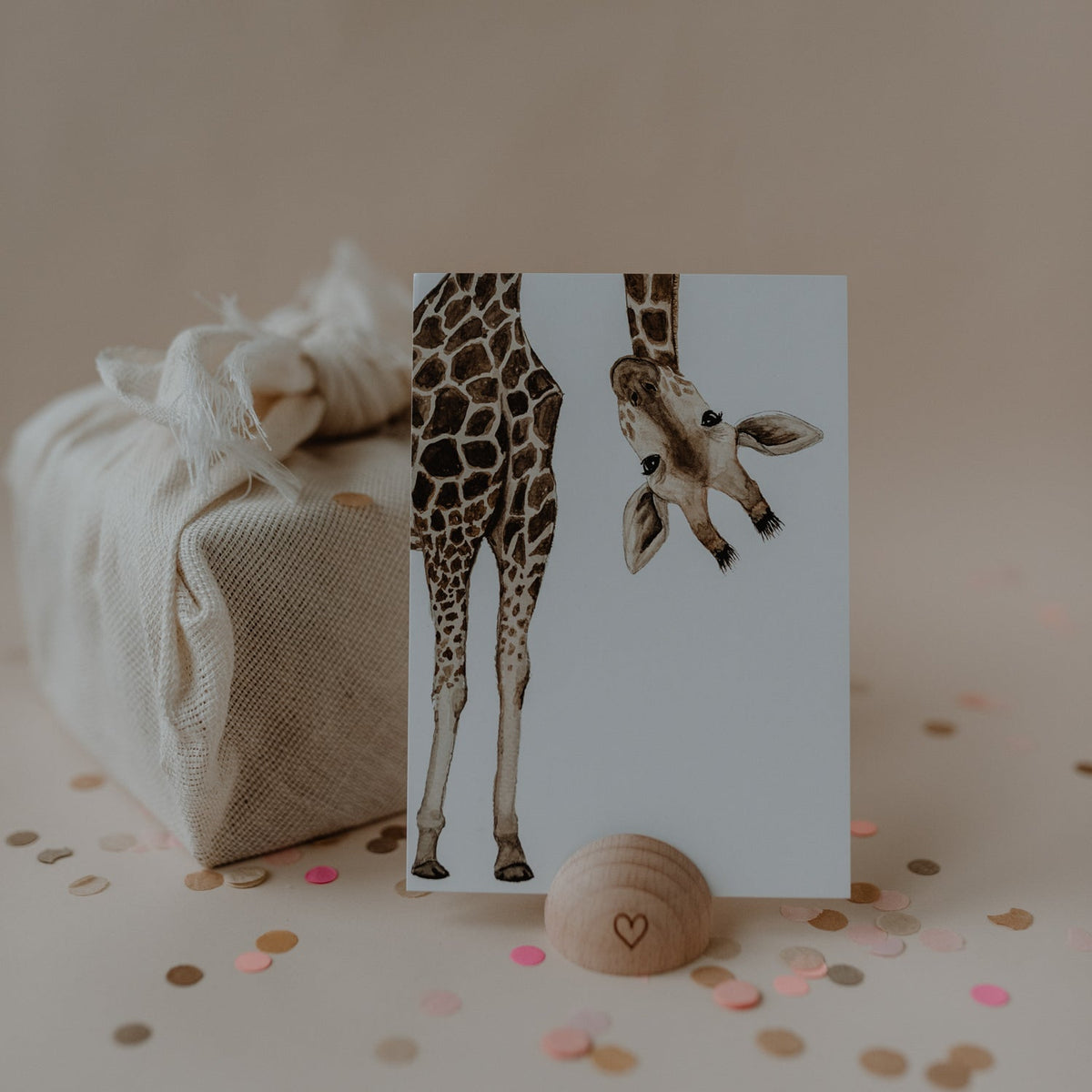 Aquarellkarte | Giraffe