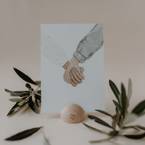Aquarellkarte Hands