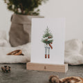 Aquarellkarte Christmas Girl