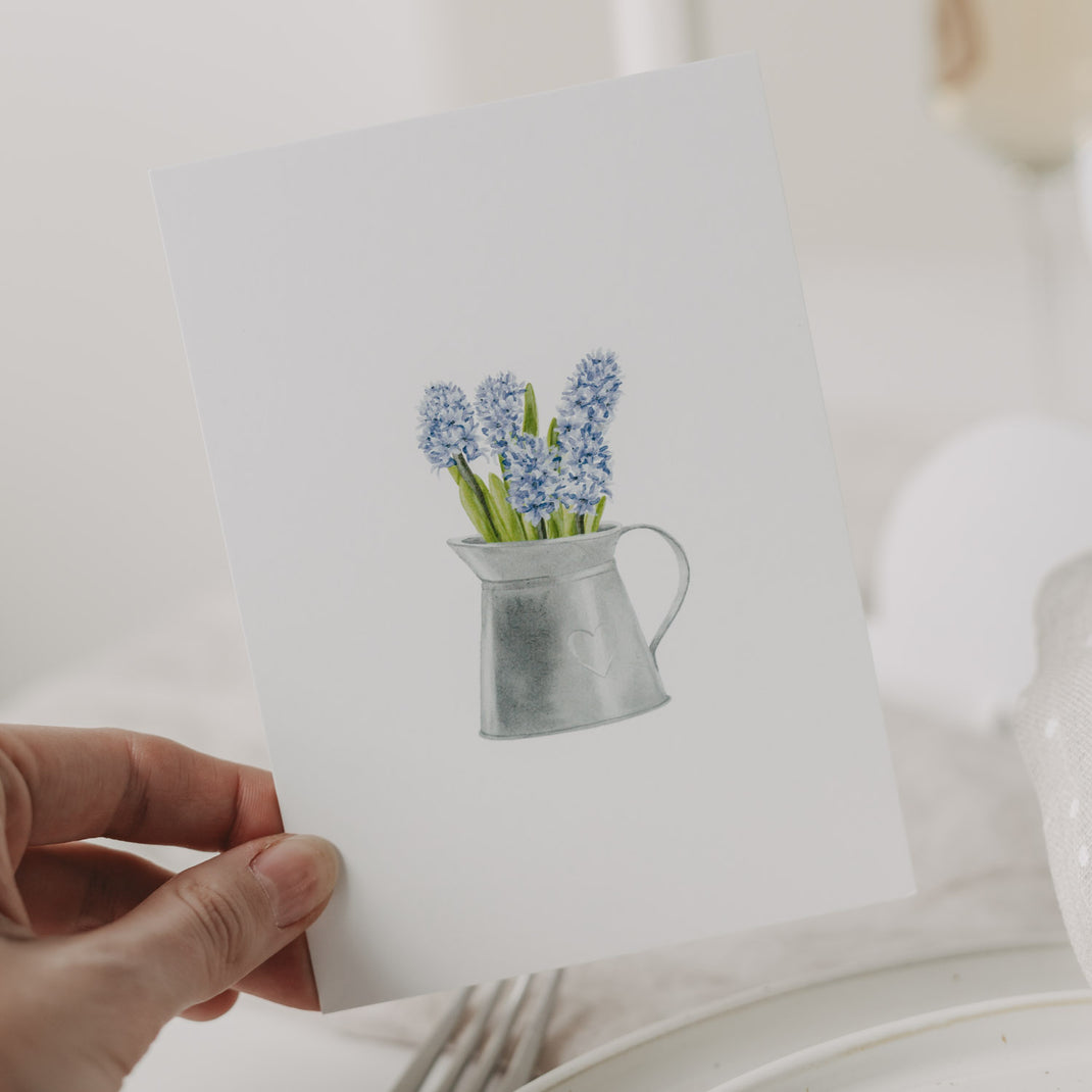 Aquarellkarte Easter Jug