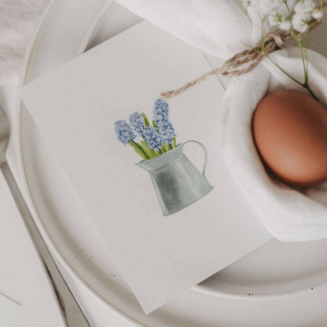Aquarellkarte Easter Jug