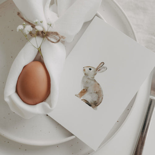 Aquarellkarte Bunny