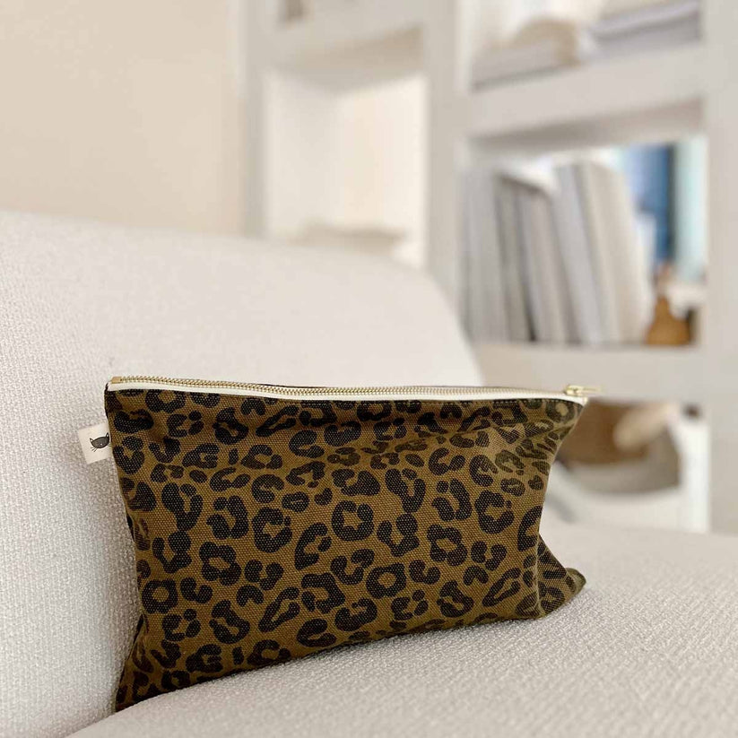 Kosmetiktasche Lili gross Leo olive