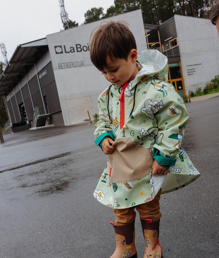 Regenponcho Mountain Ride
