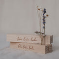 Karten und Blumenhalter 2er Set Lebe Liebe Lache 12cm