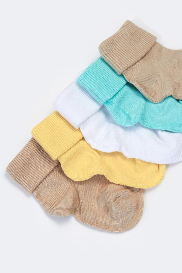 Baby White Boxed Socks Bamboo 5-Pack