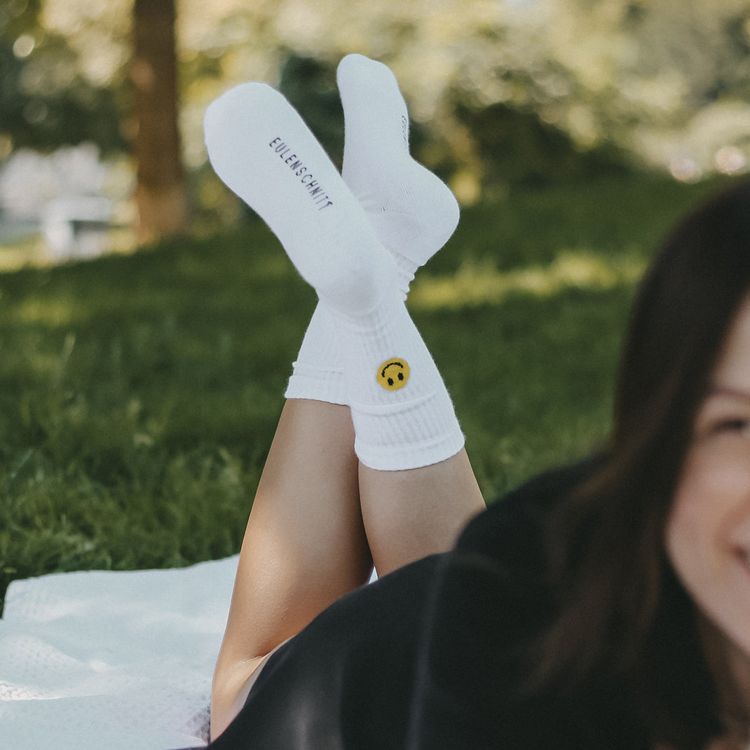 Socken Smiley gelb