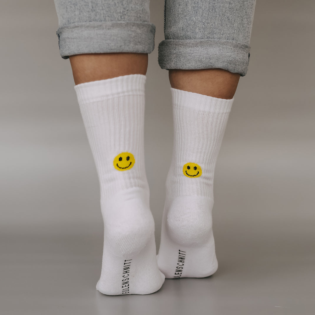 Socken Smiley gelb