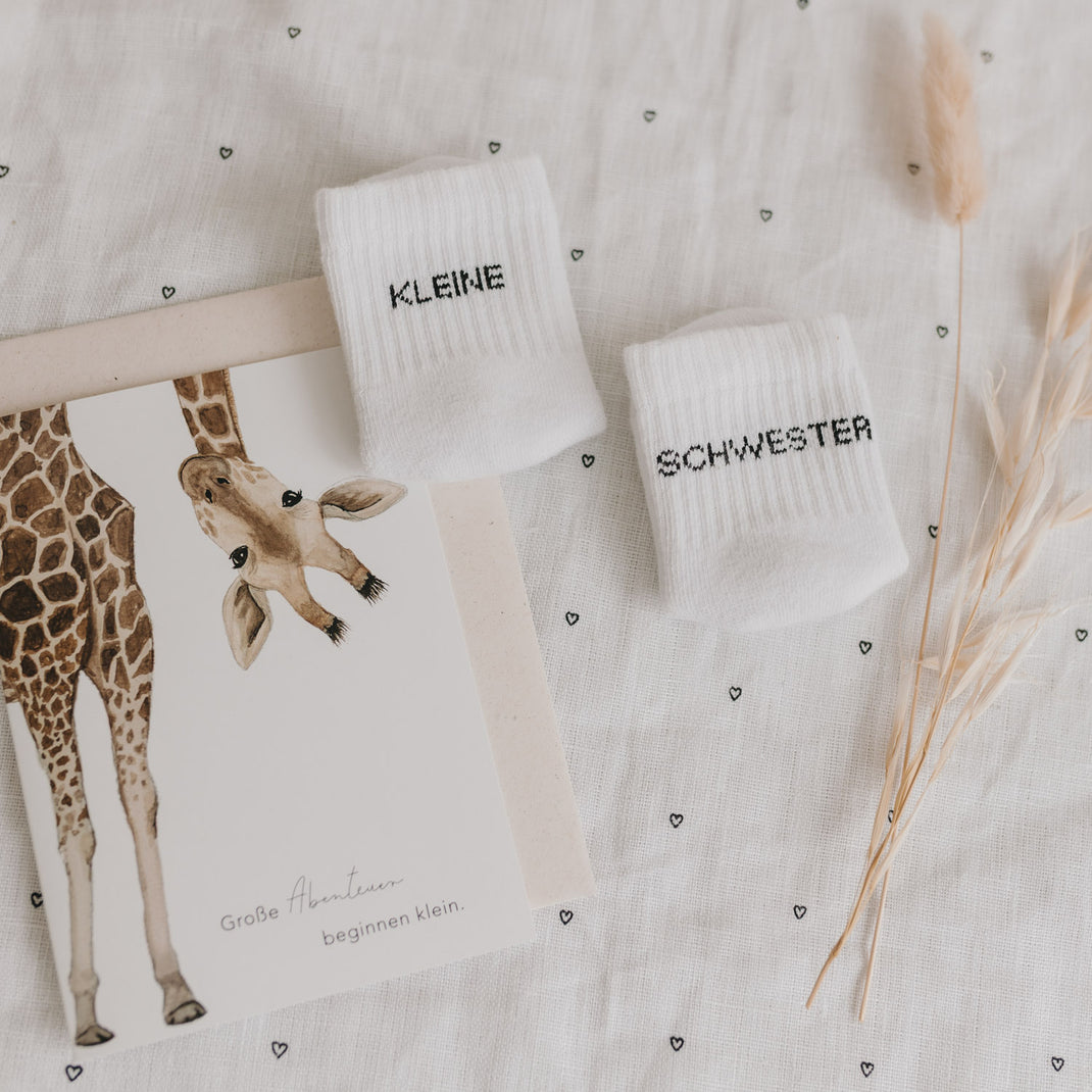 Babysocken Kleine Schwester