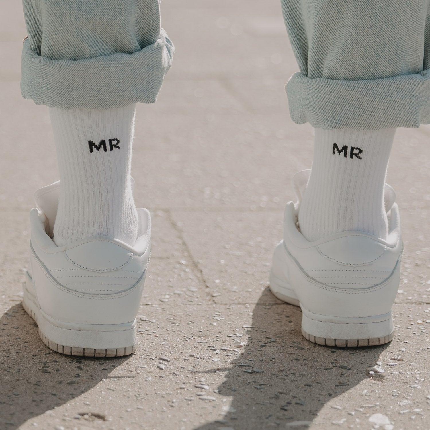 Socken Mr Weiss aus Baumwolle, Blush Couture