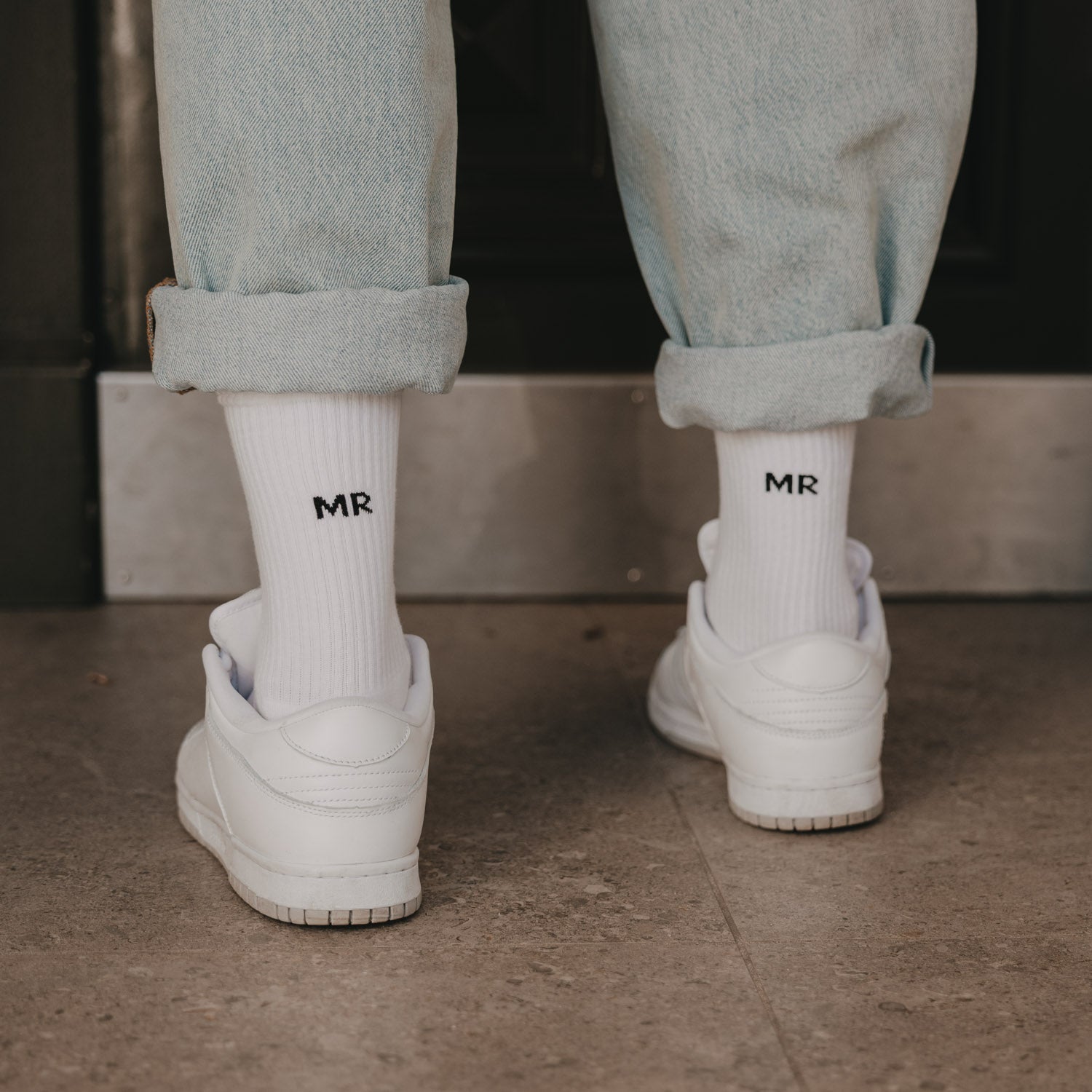 Socken Mr Weiss aus Baumwolle, Blush Couture