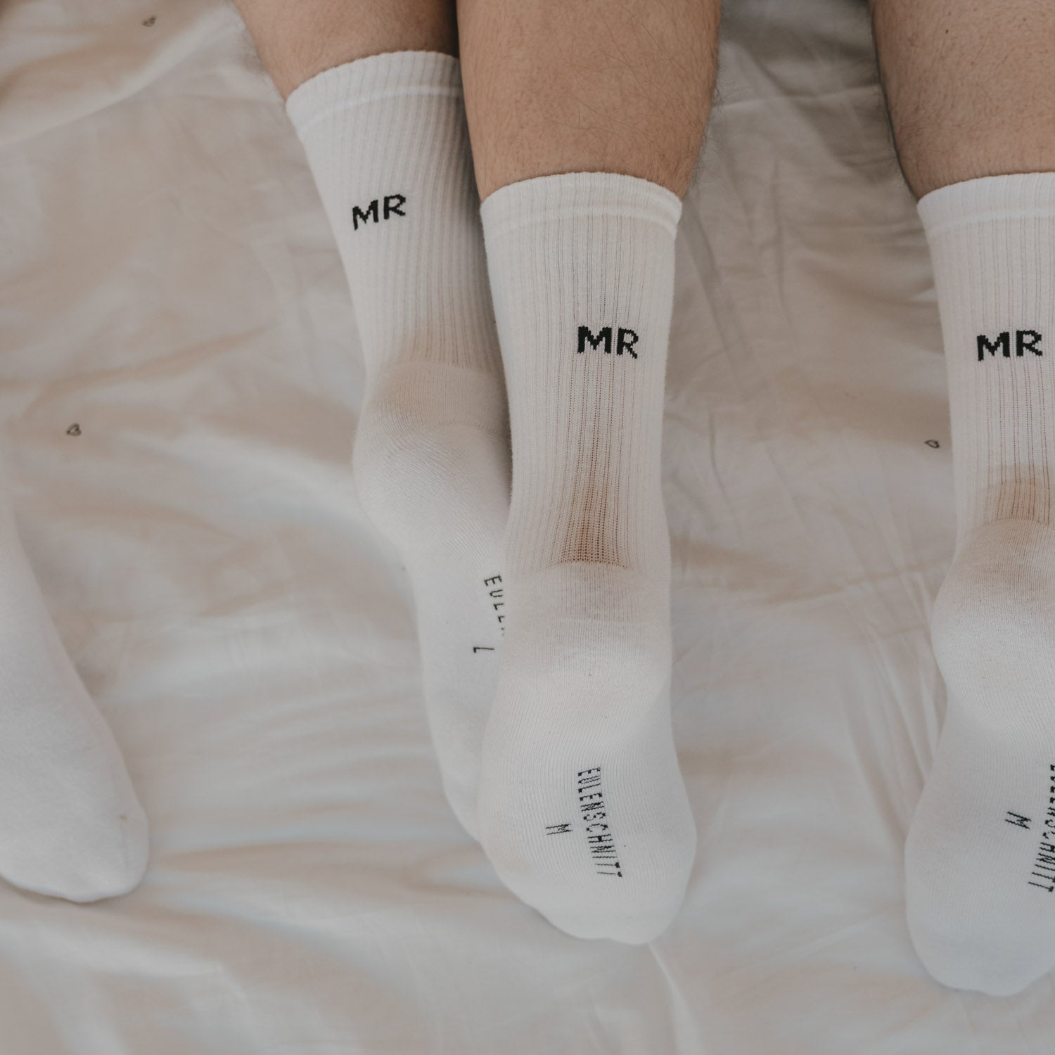 Socken Mr Weiss aus Baumwolle, Blush Couture