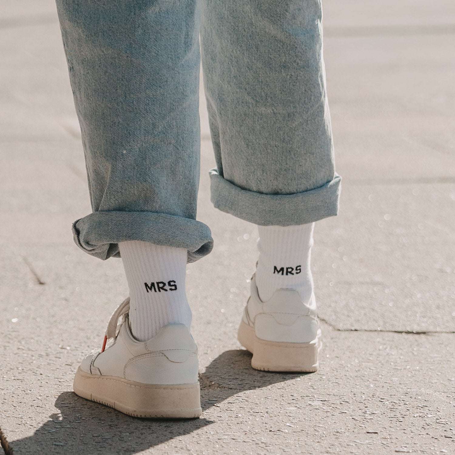 Socken Mrs Weiss aus Baumwolle, Blush Couture