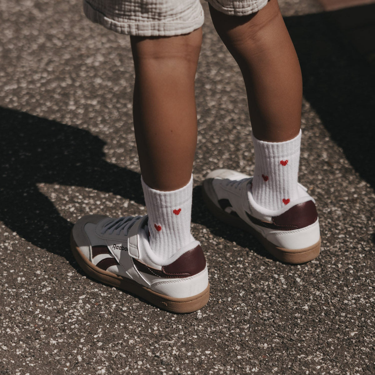 Kindersocken Allover Herzen rot, Blush Couture