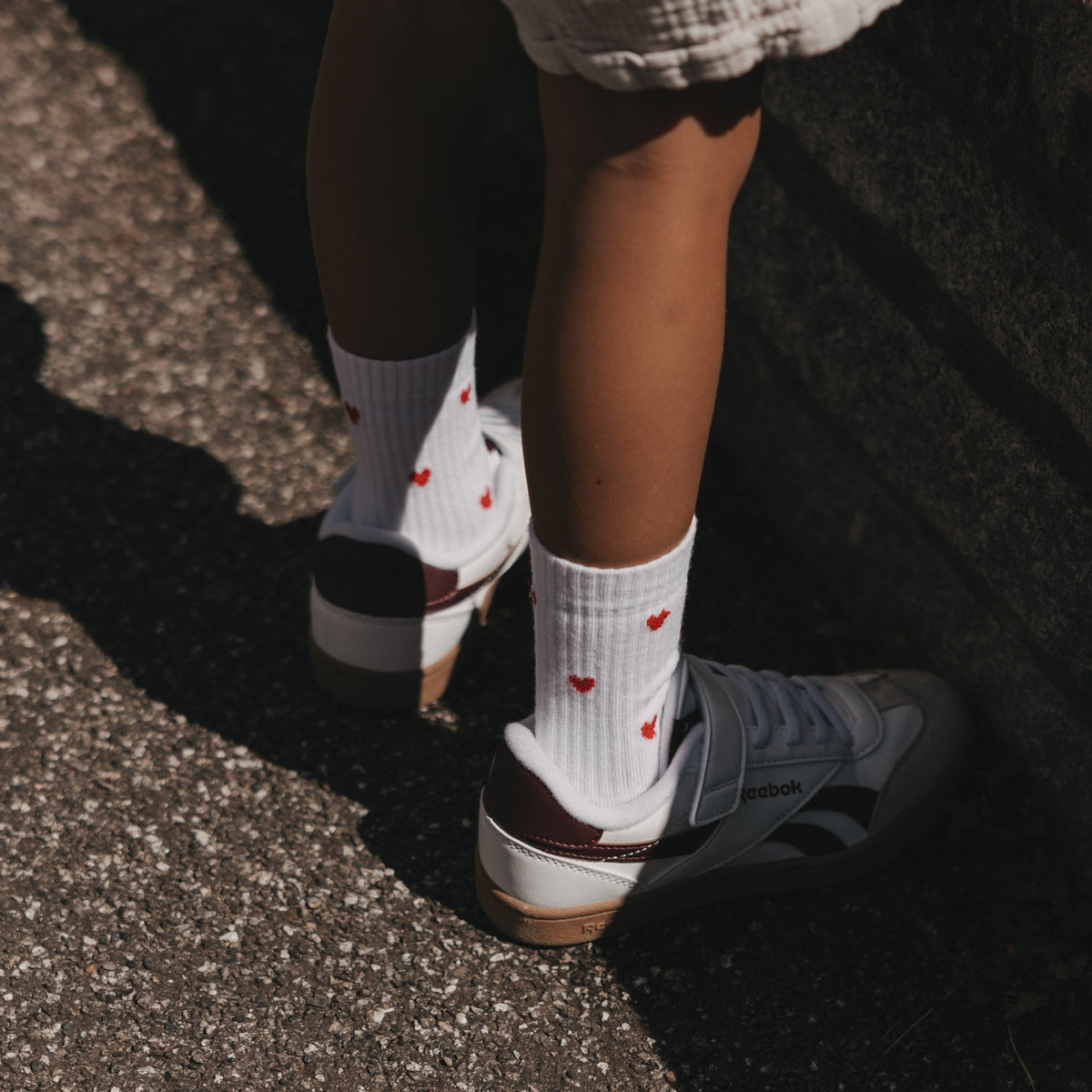 Kindersocken Allover Herzen rot, Ansicht 4, Blush Couture