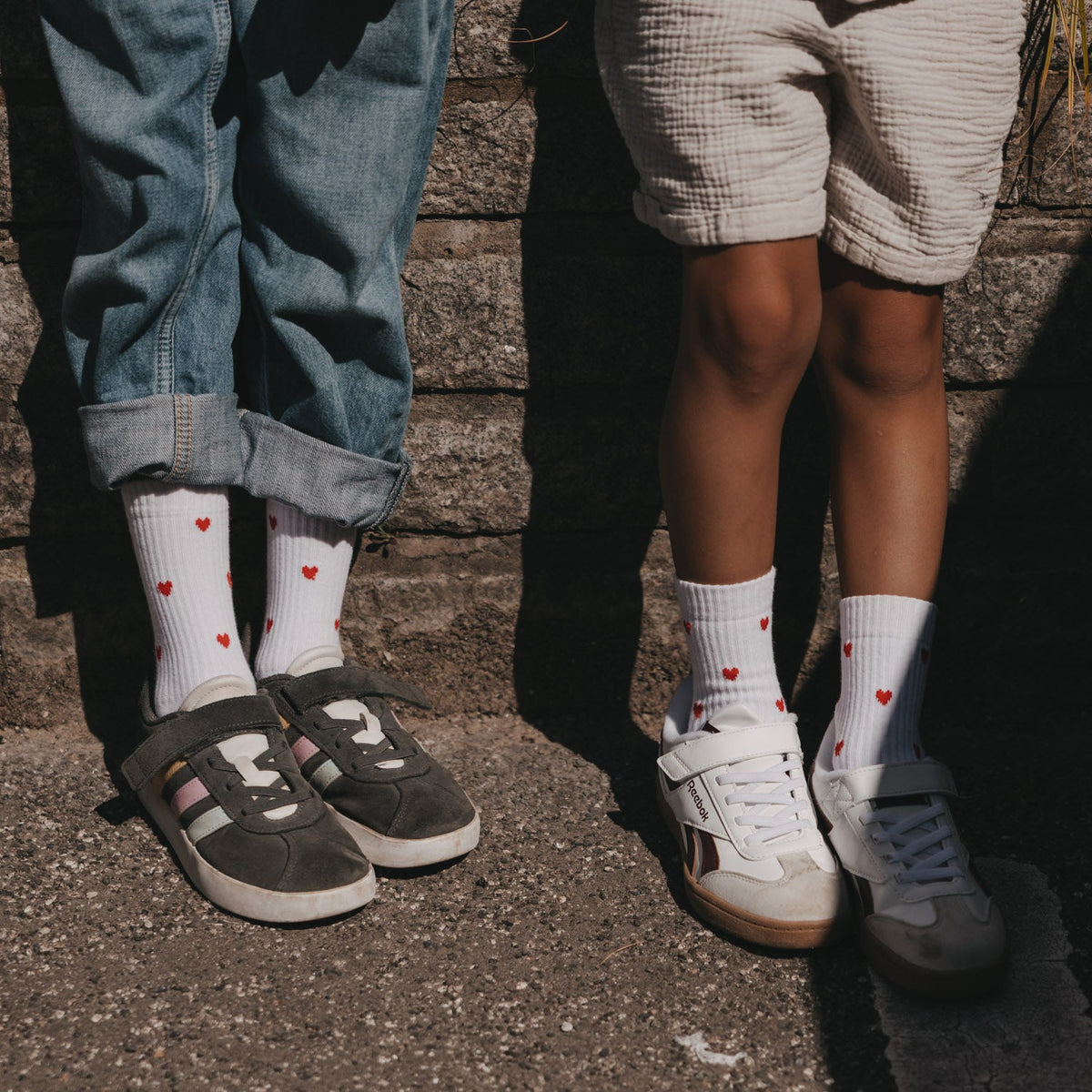 Kindersocken Allover Herzen rot, Ansicht 2, Blush Couture