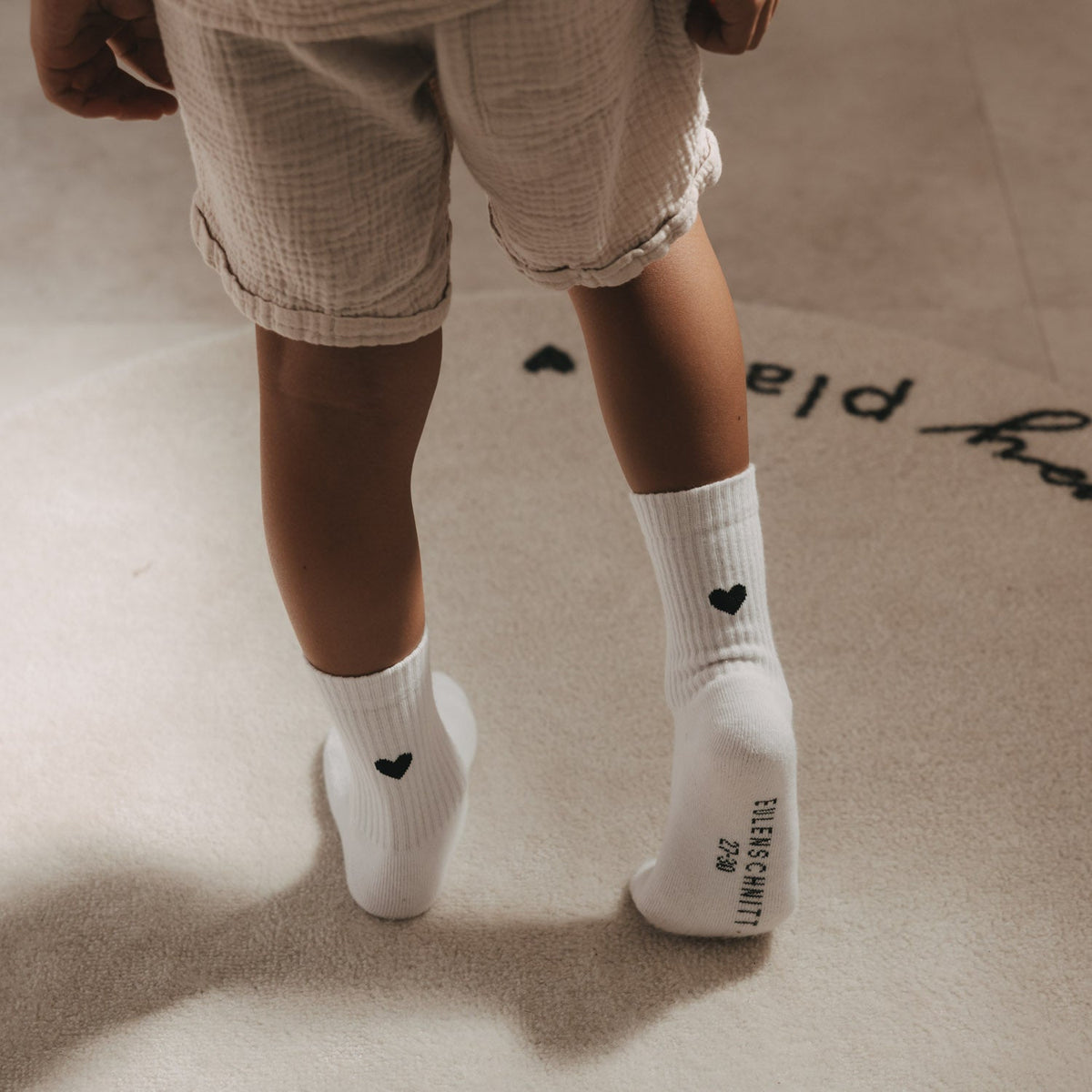 Kindersocken Herz schwarz, Blush Couture