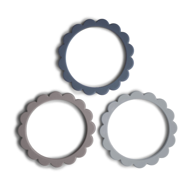 Flower Bracelet Steel/Dove Gray/Stone