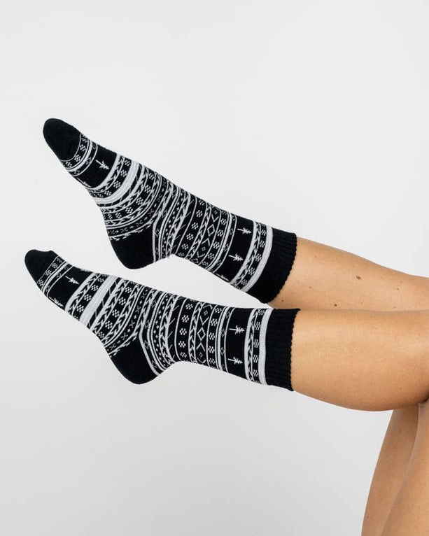 Tree Socks Cosy Norwegian black
