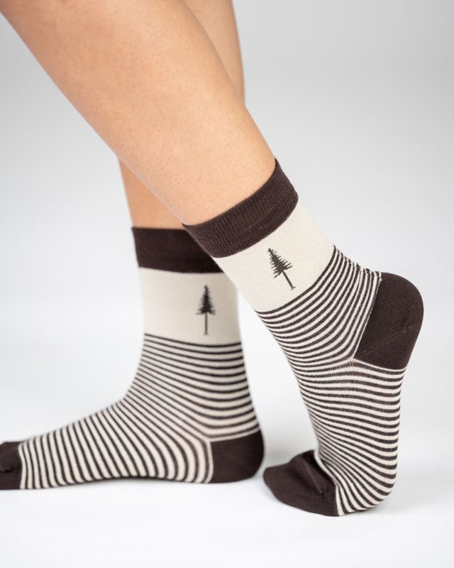 Tree Socks Standard stripes beige-brown