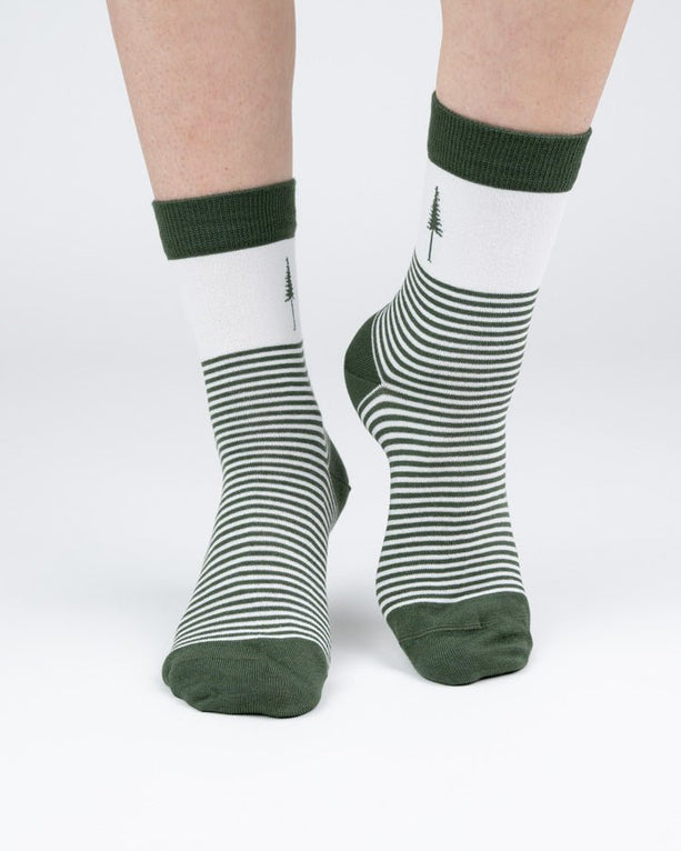 Tree Socks Standard stripes green
